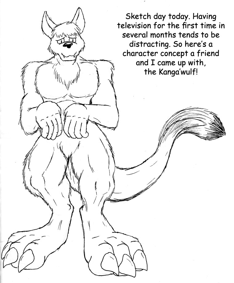 Sketch Day: Kanga’Wulf